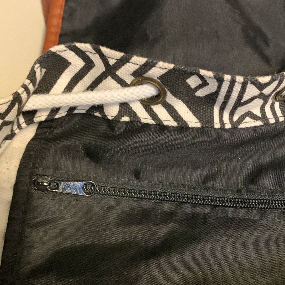 Tribal Print Drawstring Backpack - Picture 9 of 9